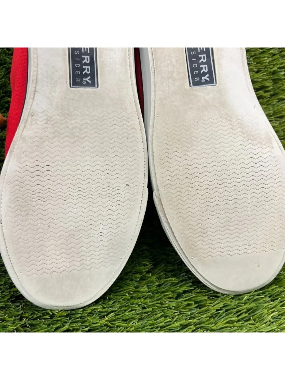 Sperry Top-Sider Seacoast Womens Size 8.5 Red Athletic Slip-On Shoes Sneakers